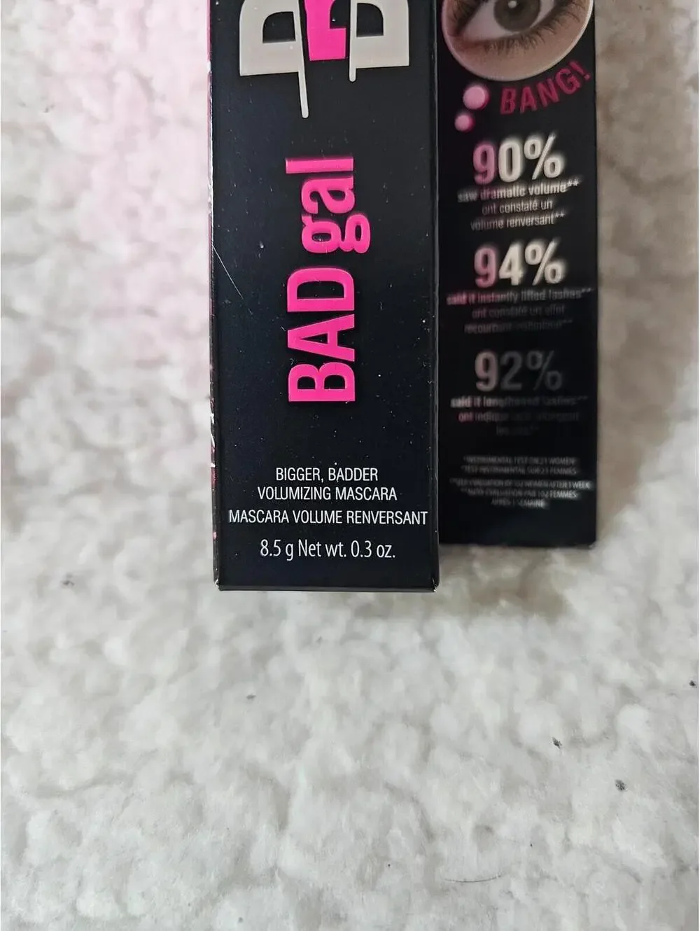 New Benefit Bad Gal 36 Hour Full Blast Volume Bang! Intense Pitch Black Mascara